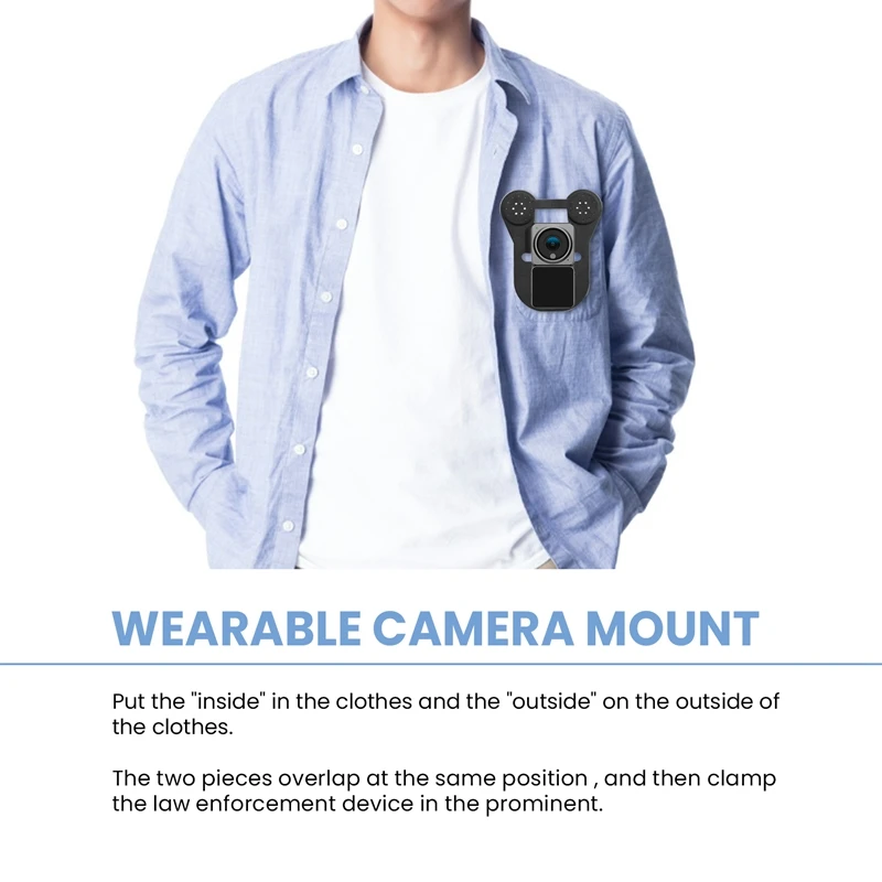 Corpo Wearable Câmera Magnetic Mount Holder Universal Law Cams Todas as Marcas - Image 6