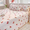 1 pc Bed Flat Sheet for Double Bed Plain Printing Top Sheets Single/Queen/King Flat Bedsheets Soft Home Bed Linen Sheets 2