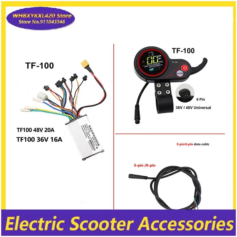 5Pin 6Pin48V 36 16A20A Controller und TF-100 Drosselklappenanzeige gelten für Kugoo Kukirin M4 /M4 Pro Elektroroller Teil – Detail 1