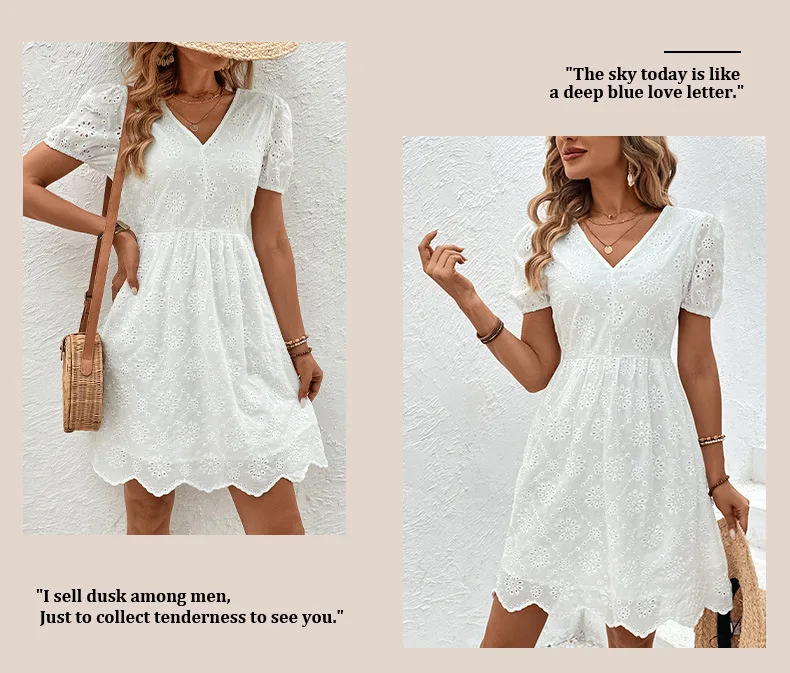 Comfortable White Dress