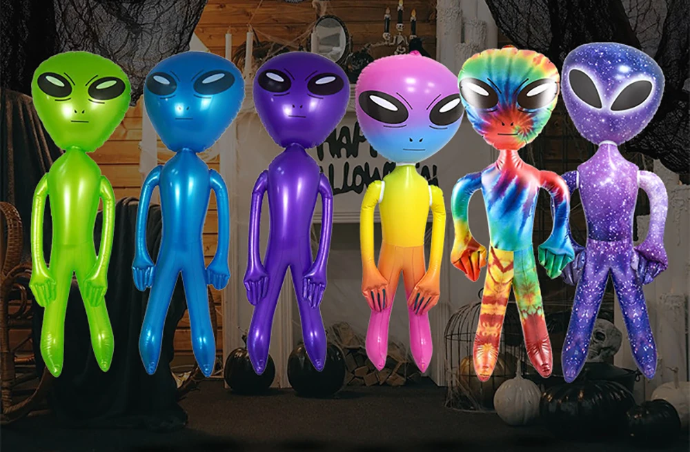 1pc Große Aufblasbare Alien Luftballons PVC Unregelmäßigen Cartoon Ballon Raum Thema Geburtstag Party Versammlungen Hause DIY Dekoration Prop – Detail 4