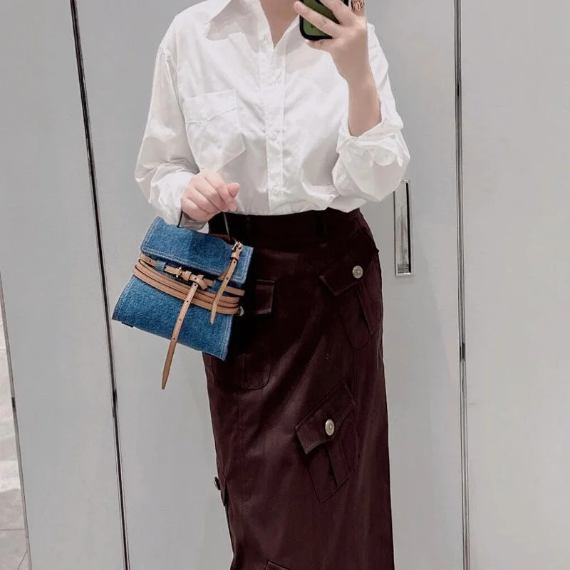 2024 New Cowboy Small Bag Female Europe and the United States Wind Fashion Single Shoulder Crossbody Armpit