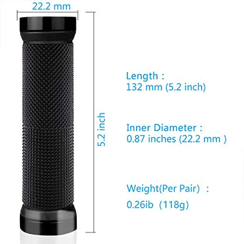 Bicycle Grips Lock on Rubber Soft Mountain Bike Dustproof Waterproof Handle Non-slip MTB Cuffs Cycling Accessories