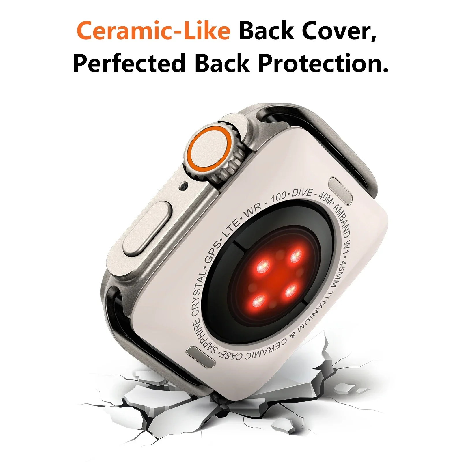 Zinc Alloy Protective Shell for Apple Watch - Premium Design Cover