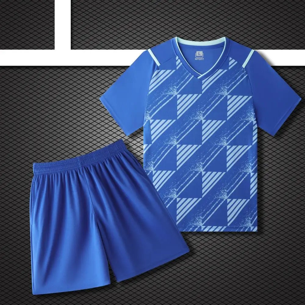 New New Design Football Uniform Kit High Quality KIDS Soccer Jersey Full Set Men Soccer Wear