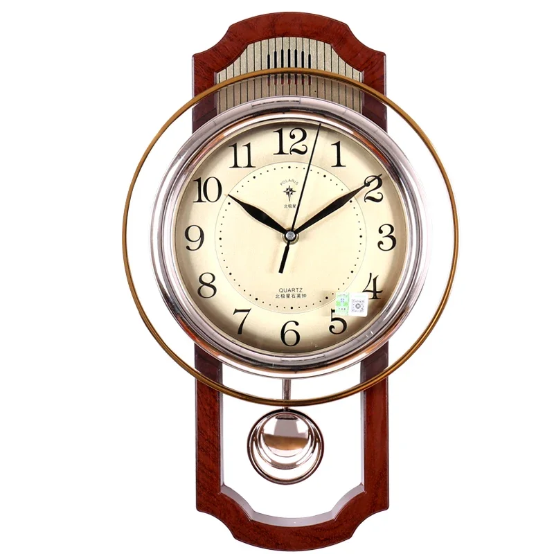 20 Inch Round Wall Retro Wall Clock with Pendulum Style 1  