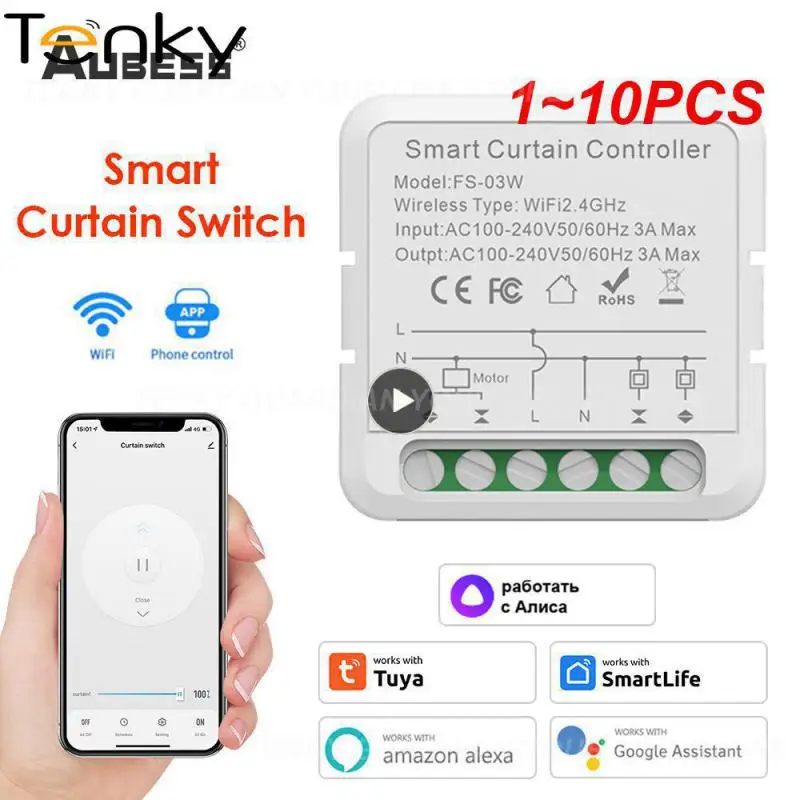 

Умный выключатель Tuya Wi-Fi, 1-10 шт.