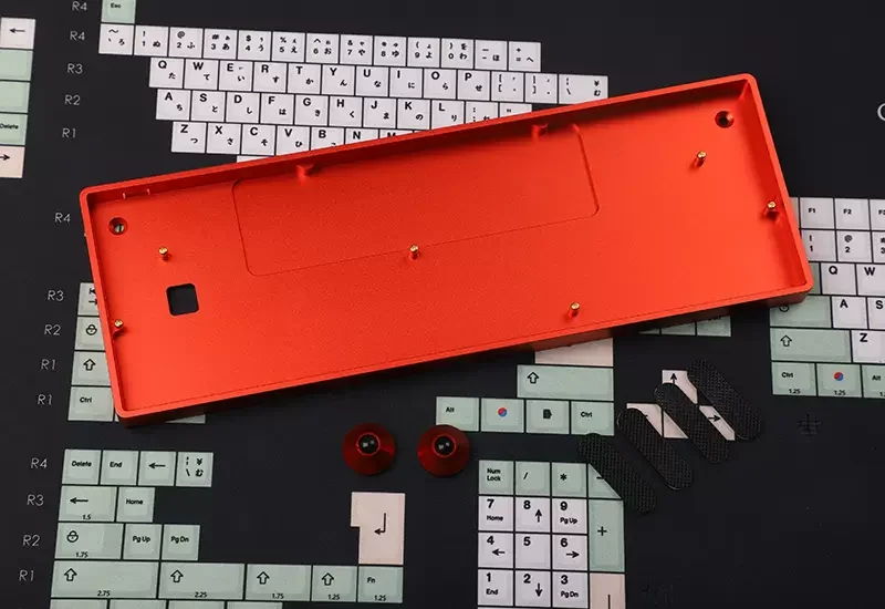 Low Profile CNC Anodized Aluminum Keyboard Frame - GH60 Size