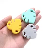 2Pcs Silicone Leaf-Shape Beads Clips for DIY Baby Pacifier Clips Teething Necklace Toys Baby Silicone Teethers Dummy Holder 2