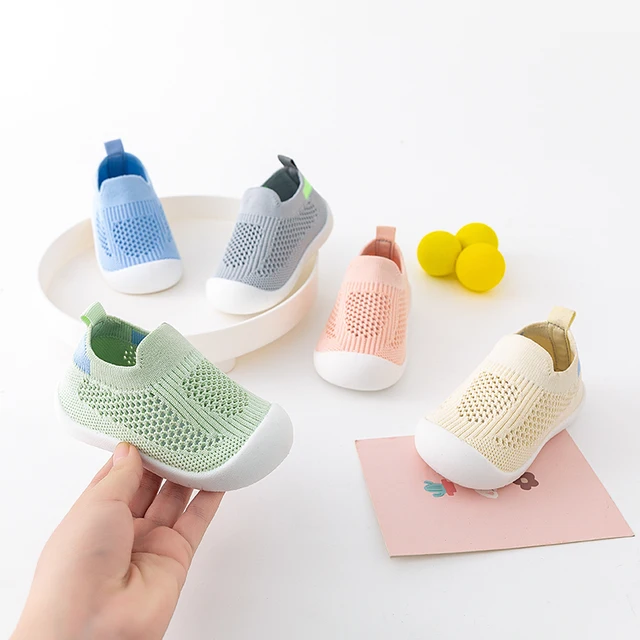 Spring Popular New Baby Shoes Mesh Knit Breathable Kid Girls Boys 0-3T Summer Slip-On Casual Sneakers Toddler Non-Skid Prewalker cb5feb1b7314637725a2e7: A12-01|A12-02|A13-03|A13-04|A13-05|A16-01|A16-02|A16-03|A16-04|A16-05|beige|Black|Blue|Gray|Green|pink 