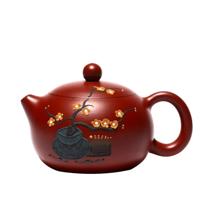 

220ml Raw Ore Dahongpao Xishi Tea Pot Classic Yixing Purple Clay Teapots Household Zisha Filter Kettle Tea Table Accessories