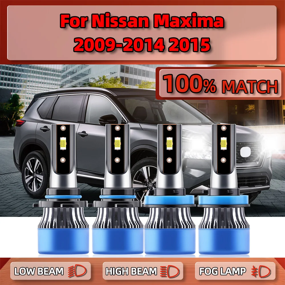 

40000LM LED Headlights Bulbs 240W Plug&Play Auto Headlamps 12V 6000K For Nissan Maxima 2009 2010 2011 2012 2013 2014 2015