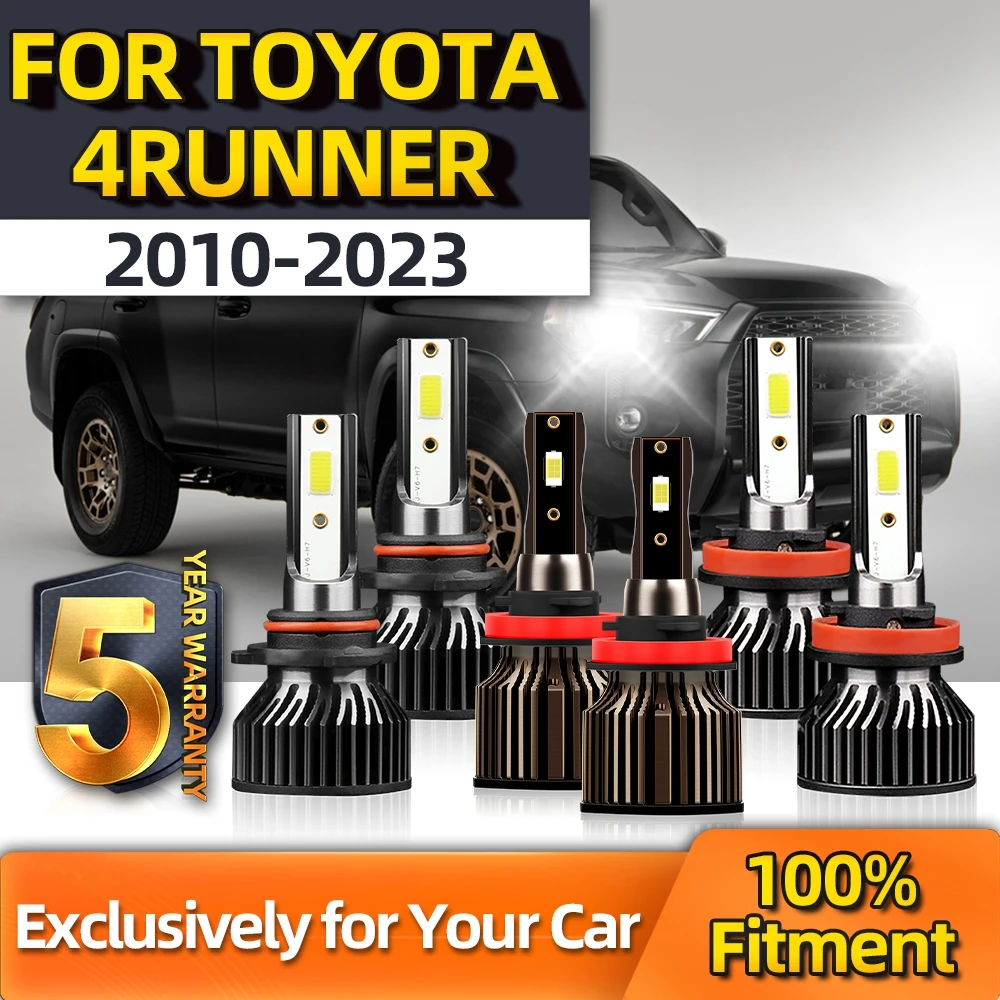 

Crossfox Car Accessory High Low 9005 H11 Combo Fog Lamp H11 6000K White LED For Toyota 4Runner 2010 2011 2012 2013 2014-2023