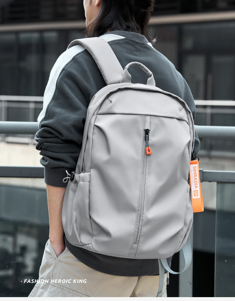 Lightweight 156 Laptop Backpack - Waterproof Oxford Travel Bag for Men  Teens