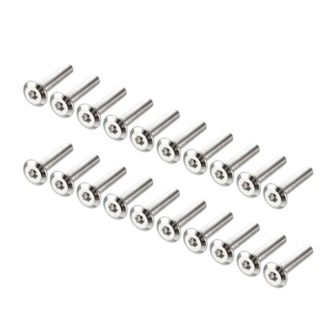 

M6x30mm Furniture Bolts Hex Socket Screws Fastener Carbon Steel 20pcs