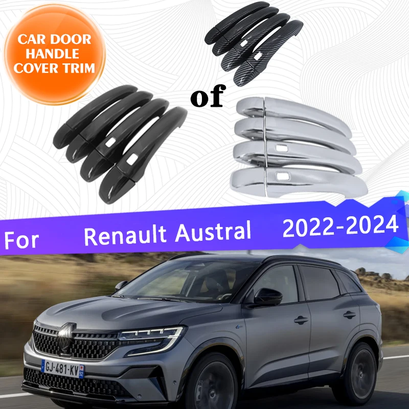 Per Renault Austral 2023 Accessori 2022 2024 Maniglia Della Portiera Dell'Auto Copertura Antiruggine Decorazione Protettiva Antigraffio Per Esterni Ac