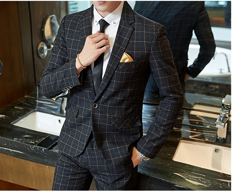 Jakcket + Pants ) Boutique Fashion Plaid Boutique Fashion