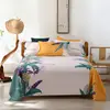 1Pcs Bed Sheet Home Textile Modern Polyester Cotton Flat Sheets Bed Linens Single Queen King Size Bedspread(No Pillow Covers) 6