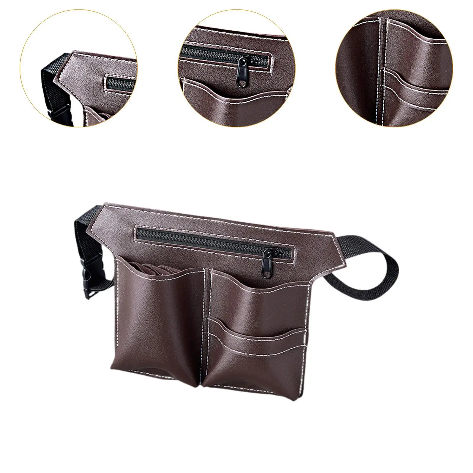 Barber Waist Bag Salon Tools Bag Hairstylist Waist Belt Portable Hairdressing Scissor Pouch for Salons Hairdressing Tools