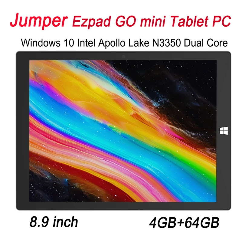 Jumper Ezpad GO mini Tablet PC Windows 10 Intel Apollo Lake N3350 Dual Core 8.9 inch Tablet  4GB RAM 64GB ROM 2500mAh Battery