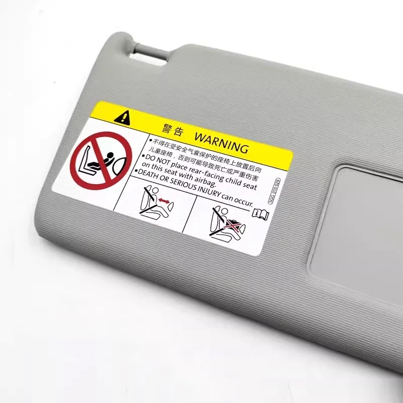 자동 그레이 내부 선 바이저 선 바이저 VW 폴로 용 미러가있는 차양 2011 2012 2013 2014 2015 2016 2017 2018