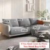 Super Velvet Sofa Cushion Cover Elastic Thick L Shape Corner Armchair Sofa Cover Slipcover Furniture Protector For Living Room 2