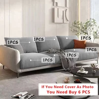 Super Velvet Sofa Cushion Cover Elastic Thick L Shape Corner Armchair Sofa Cover Slipcover Furniture Protector For Living Room 2