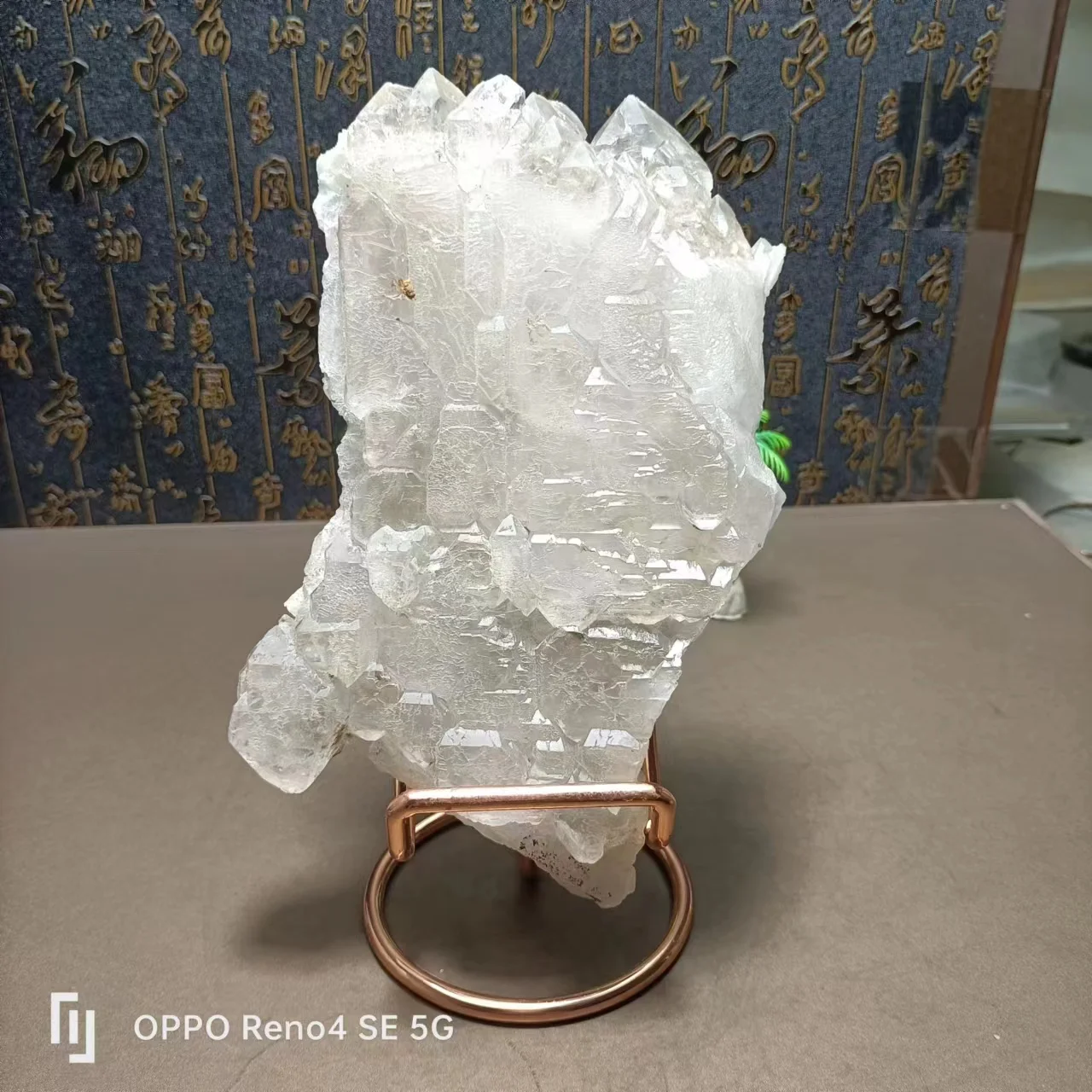 

Natural quartz crystal energy crocodile skin backbone cluster specimen Reiki home decoration fashion gift ++ send base