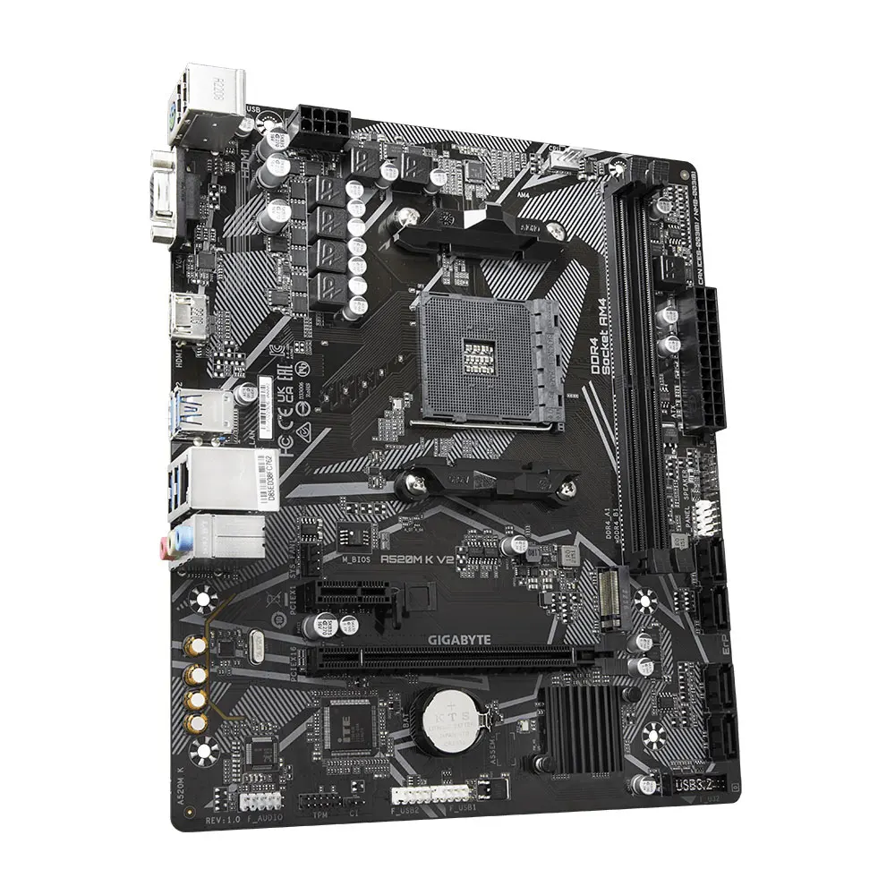 GIGABYTE A520M K V2 computer motherboard AMD AM4 For Ryzen 3/4/5 Series CPU DDR4 64GB