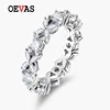 OEVAS Full Real Moissanite Sparking Anniversary Bridal Rings 100% 925 Sterling Silver Fine Jewelry Wedding Party Gift For Women 1