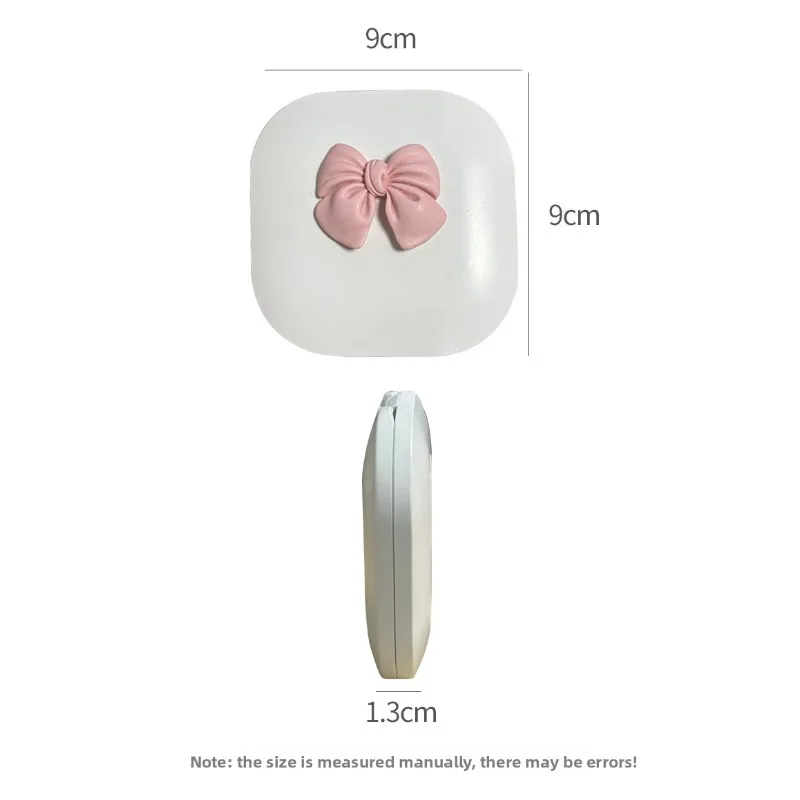 여성용 메이크업 거울 1개 휴대용 및 휴대용 LED 조명 접이식 터치업 거울 고급스럽고 고급스러운