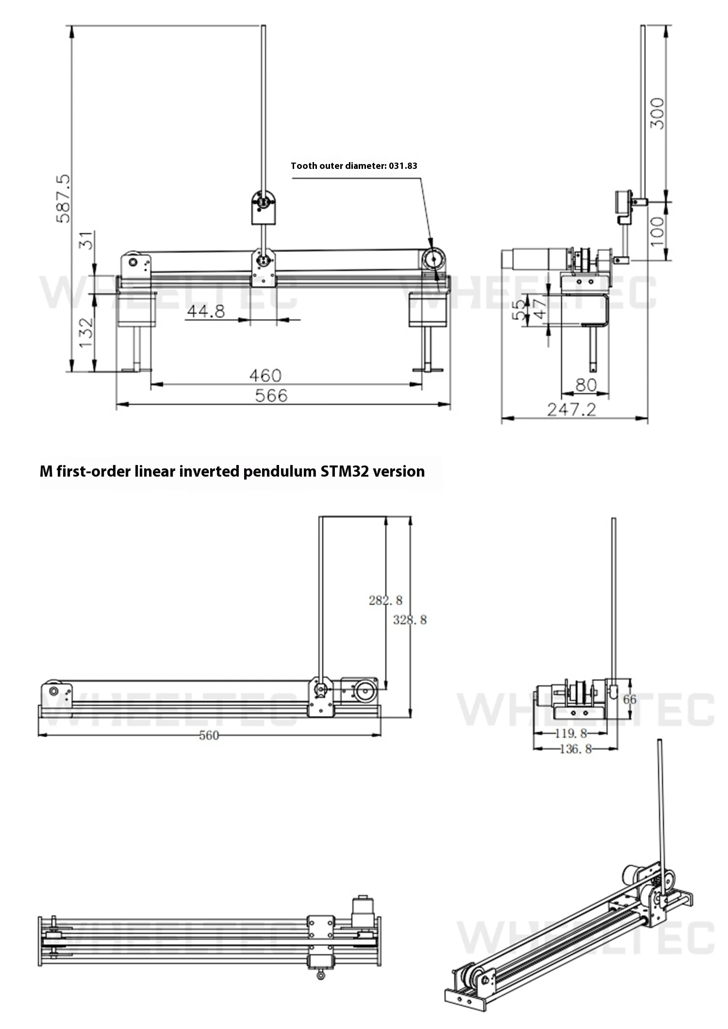 WHEELTEC IP570 STM32 version inverted pendulum