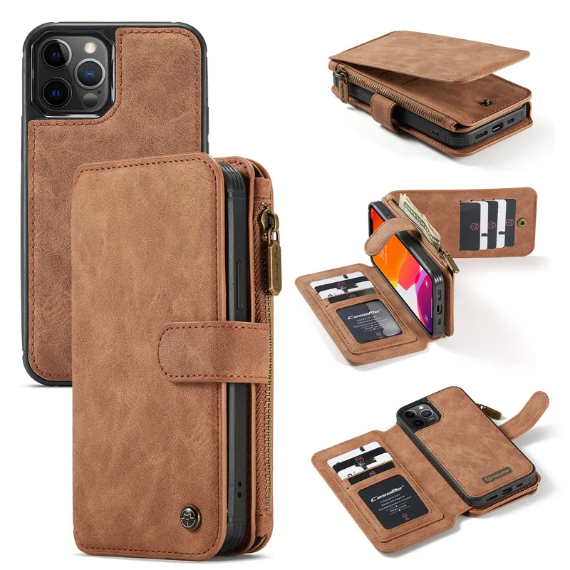 Кожаный чехол для телефона CaseMe iPhone 12 13 11 Pro XS Max X XR SE 2020 8 7 6 6S Plus 5 | Мобильные
