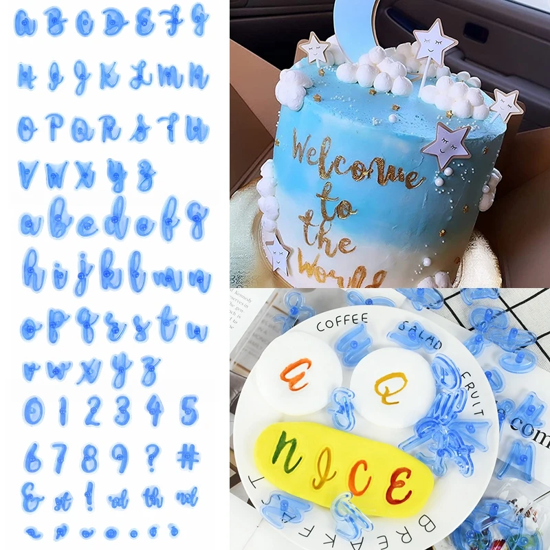 Letter Number Cookie Mold Alphabet Press Stamp DIY Printing Embossing Mold Biscuits Cutter Cake Baking Tool Accessories