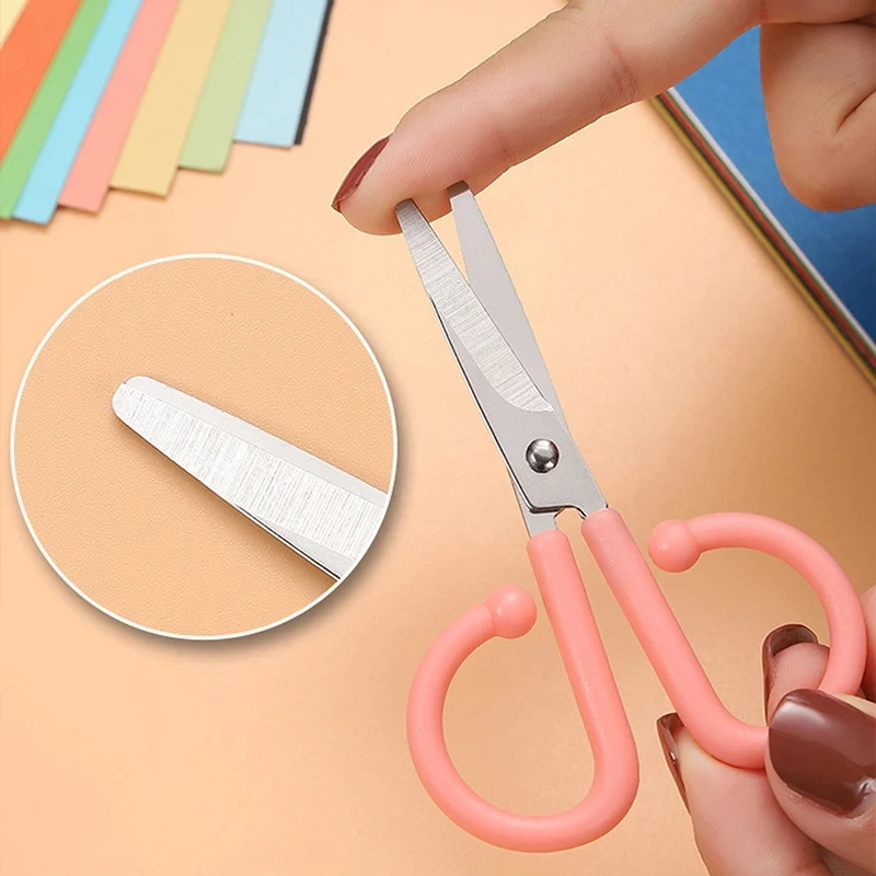 1pc 작은 가위 DIY 수공예 절단용 가정용 가위를 위한 직선형 스테인레스 스틸 가위