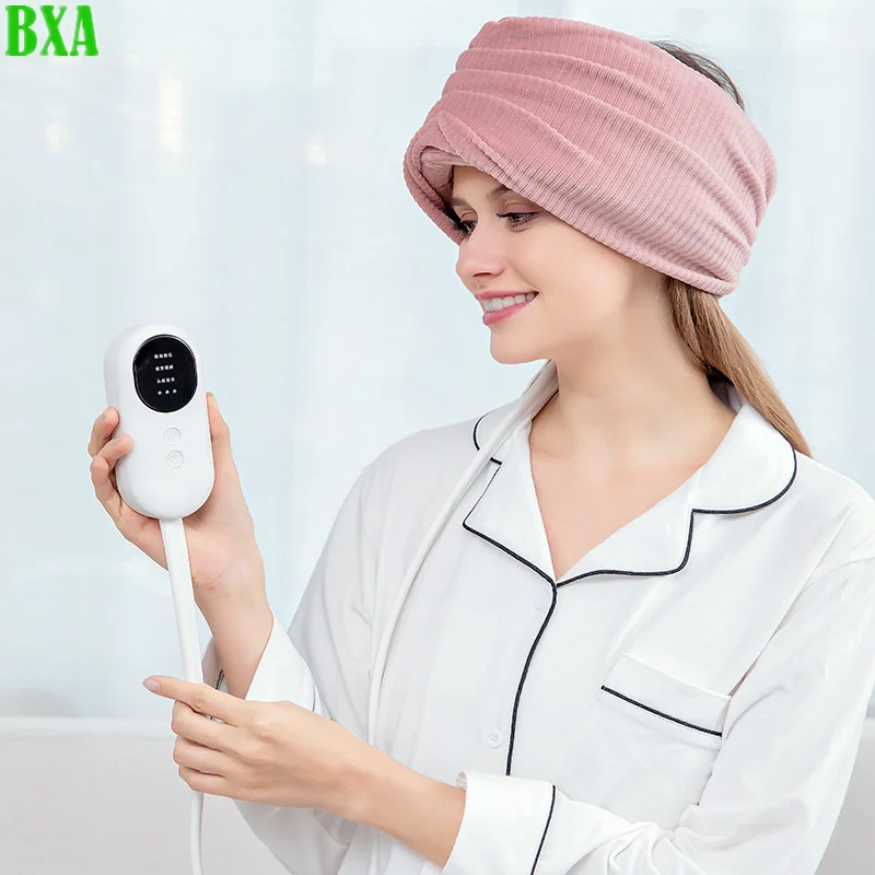 New Electric Sleeping Head Massager Vibration Air Compression Kneading Heads Massager For Headache Stress Relief electric head massager head massager air compression thermal compression pressure relief helps sleep wireless handsfree