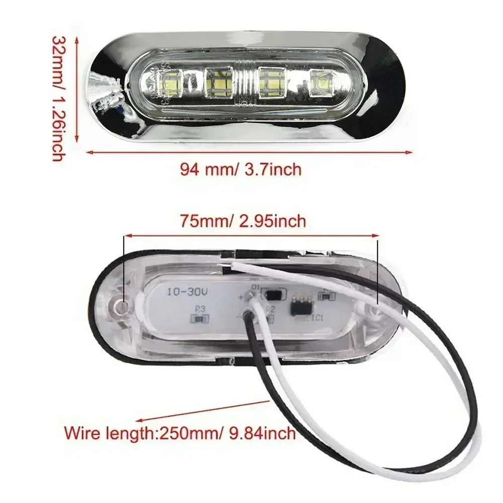 UWDESY 10 Pcs Blue Waterproof Round Marine LED Lights - Utility Boat Interior - View #4