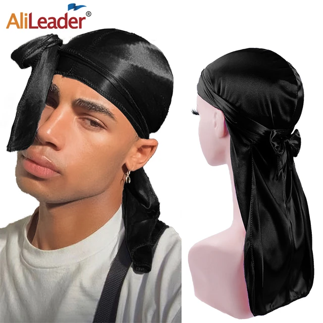 Chapéu Durag De Cauda Longa Feminino De Cor Sólida Com Tiras De Bandana,  Chapéu Elegante Para Uso Diário, Ao Ar Livre E Esportes, 1 Peça