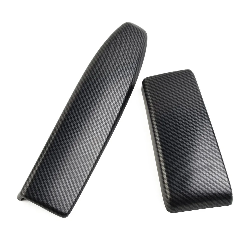 

2Pcs ABS Carbon Fiber Car Center Armrest Box Panel Cover For Benz C W204 E W212 E Class W212 2010-2013 GLK X204 2008-2015 Parts