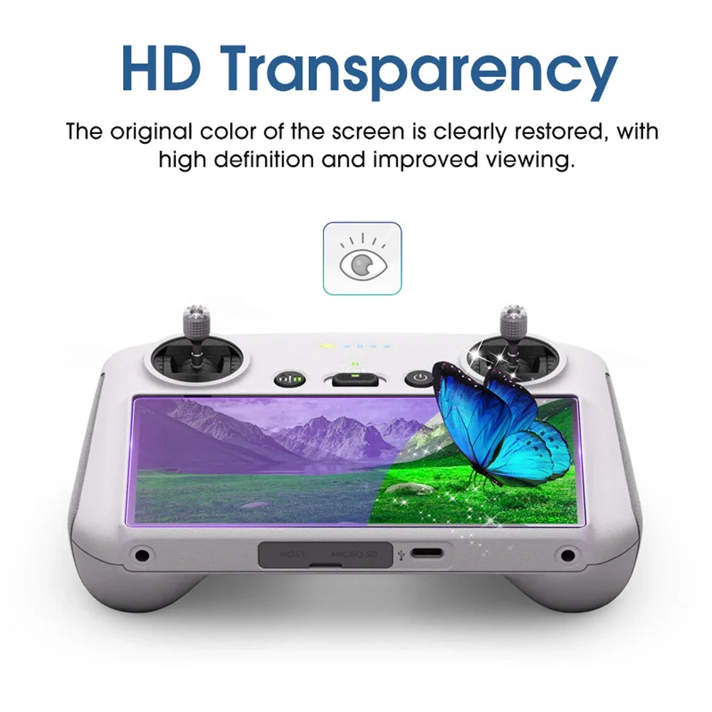 Camera Display Protector 3 Pack Anti-Blue Ray Tempered Glass For DJI Mini 3 Pro Remote Controller Screen Protector For DJI Mini 3Pro RC Accessories