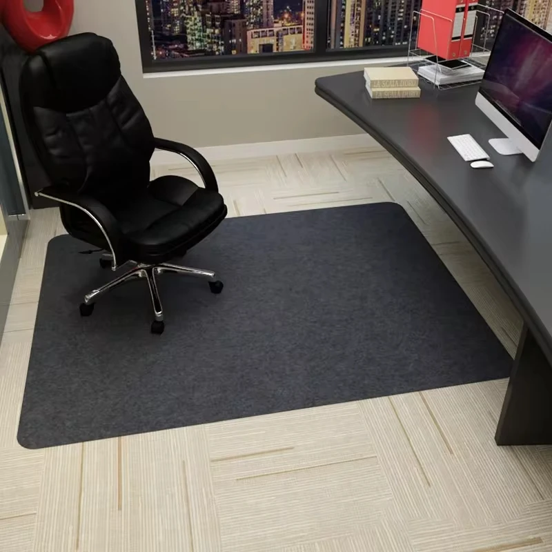 VIKAMA Desk Office Chair Swivel Chair e-Sports Chair Foot Mat Wooden Floor Protection Anti-Slip Crystal Velvet Carpet Home Decor
