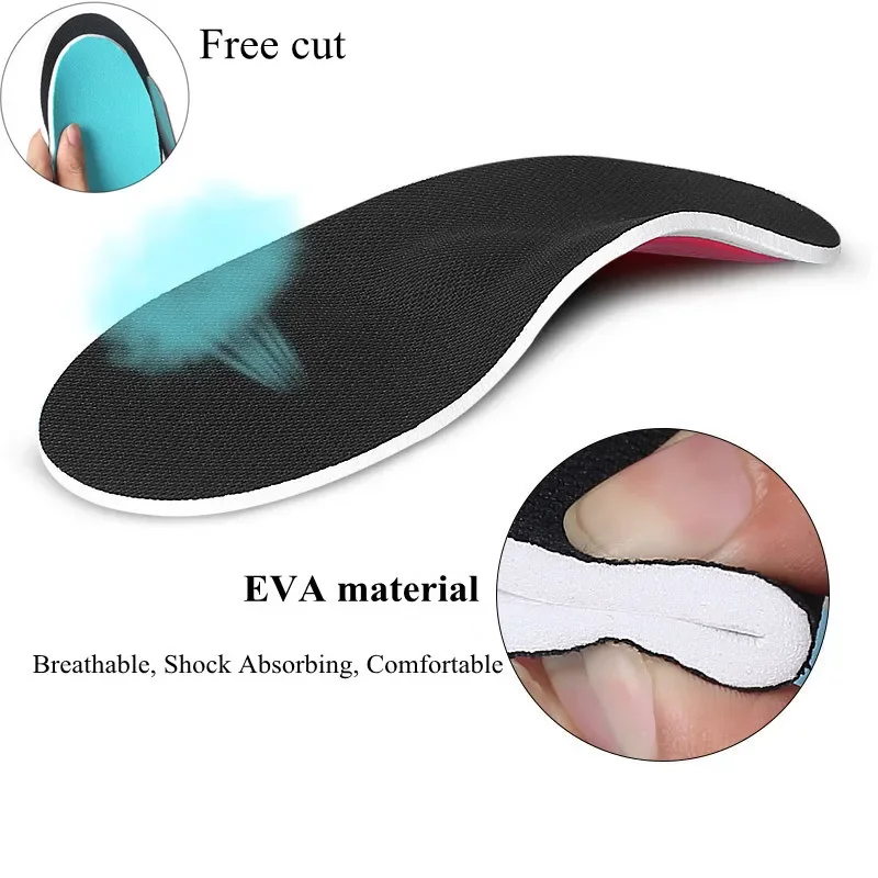 Orthopedic Shoe Insoles Arch Support Flatfoot Sports Inserts Foot Cushion Heel Pads For Men Women Foot X/O Leg Correction Orthopedic Insoles Shoe Insoles