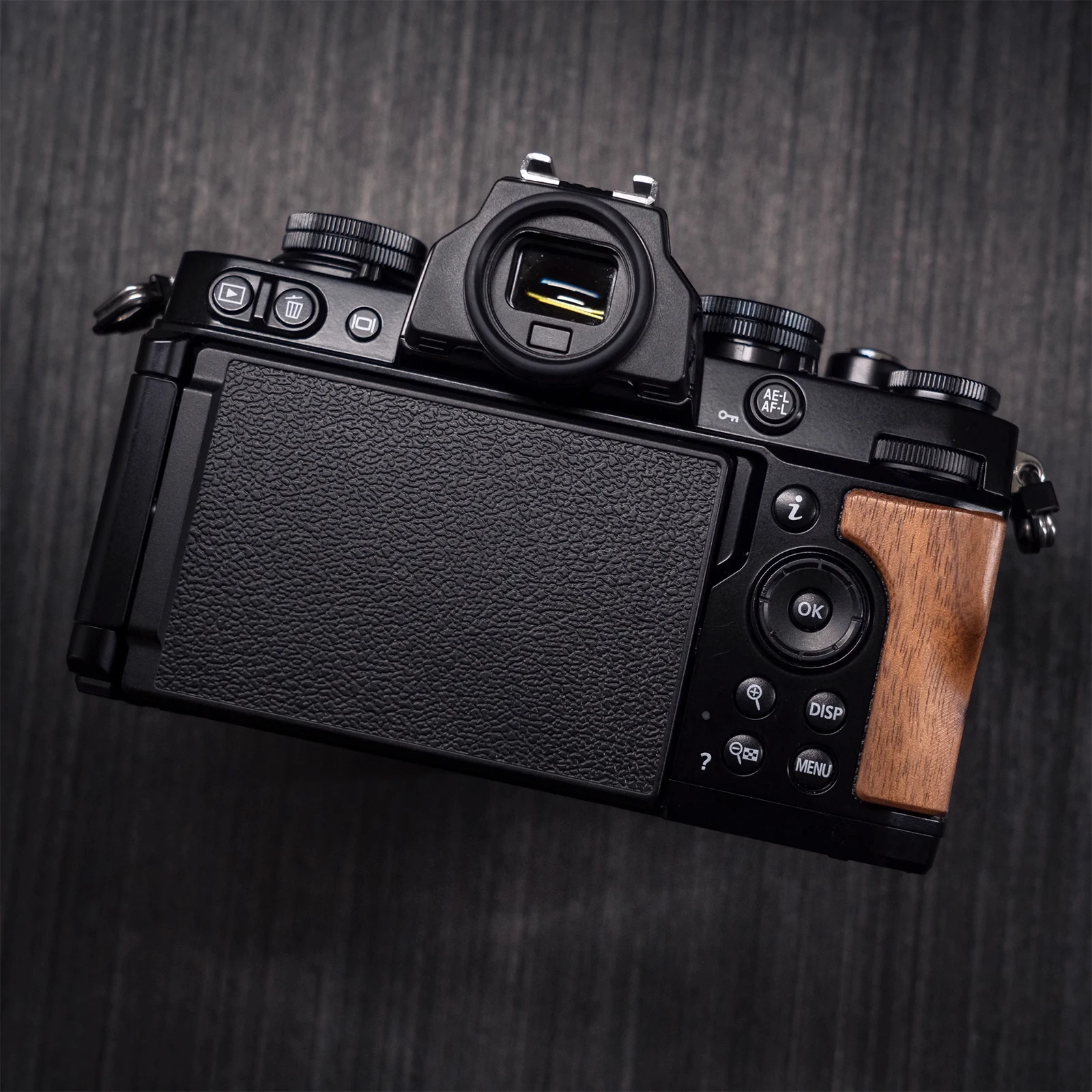Lightweight Solid Wood Finger Handle Wooden Hand Grip for Nikon ZFC Digital Camera accessories Ebony Walnut camera wooden grip