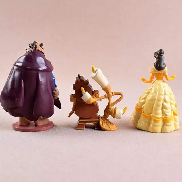 Disney Beauty And The Beast Cartoon Model Action Figure Anime Model Decoration Cake Collection Figurine Toys Gifts For Children 5