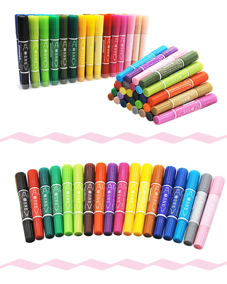 Double-ended Oil-based Markers Colored Permanent Marker Painting