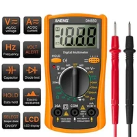 Portable LCD Digital Multimeter AC/DC Voltage Diode Tester Current Resistance Meter Ammeter Multitester with Test Probe 2
