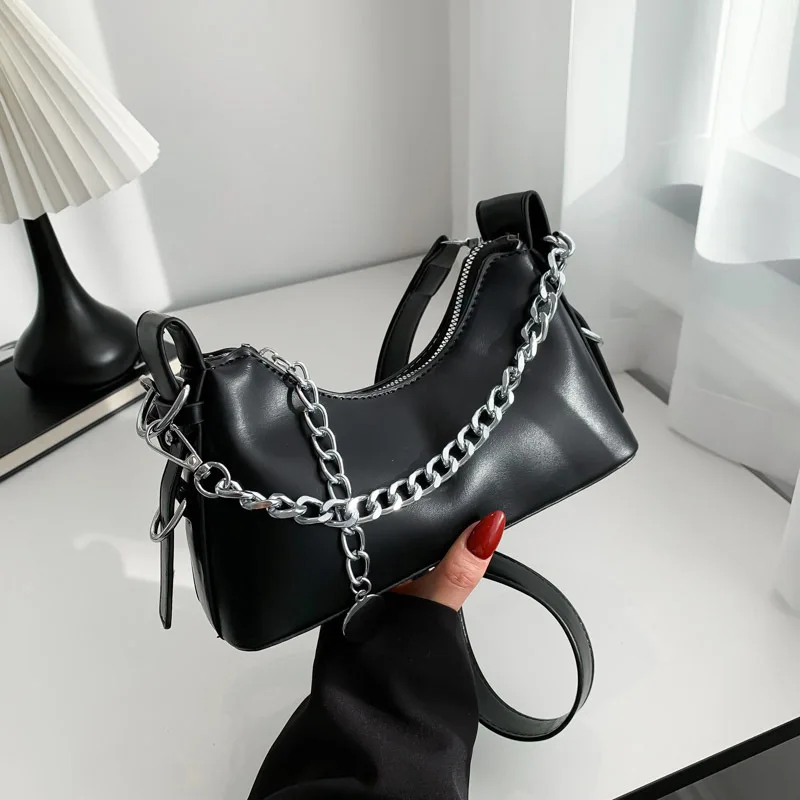 

High Beauty Spicy Girl Bag Underarm Shoulder Bag Women's New Fashion Chain Handbag High Quality Single Luxury Brand Shoulder Bag