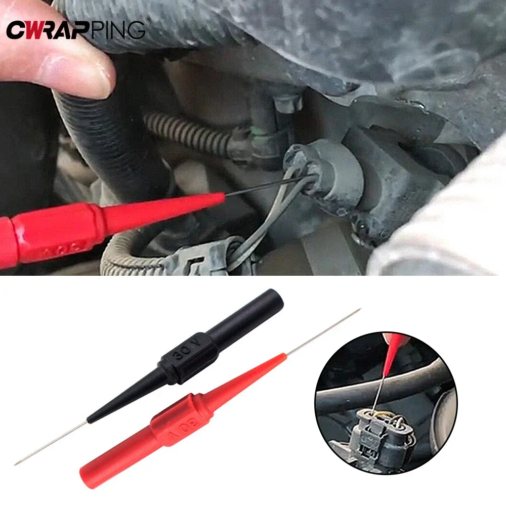 2 4 8PCS Car Tip Probes Diagnostic Tools Insulation Piercing Needle Non destructive Multimeter Test Pen