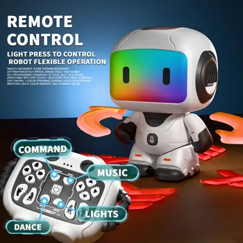 Robot Giocattolo Interattivo Multifunzionale per Bambini con Sensore Intelligente e Registrazione Vocale, Regalo per Ragazzi