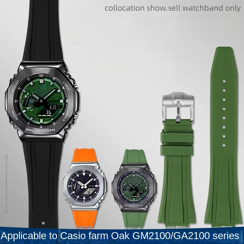 Per Casio G-Shock Ga-2100 Ga-2110 Cinturino In Gomma Morbida Gm-5600 Ga2100 Gm2110 Cinturino Per Orologio In Silicone A Sgancio Rapido Bracciale Da Uo